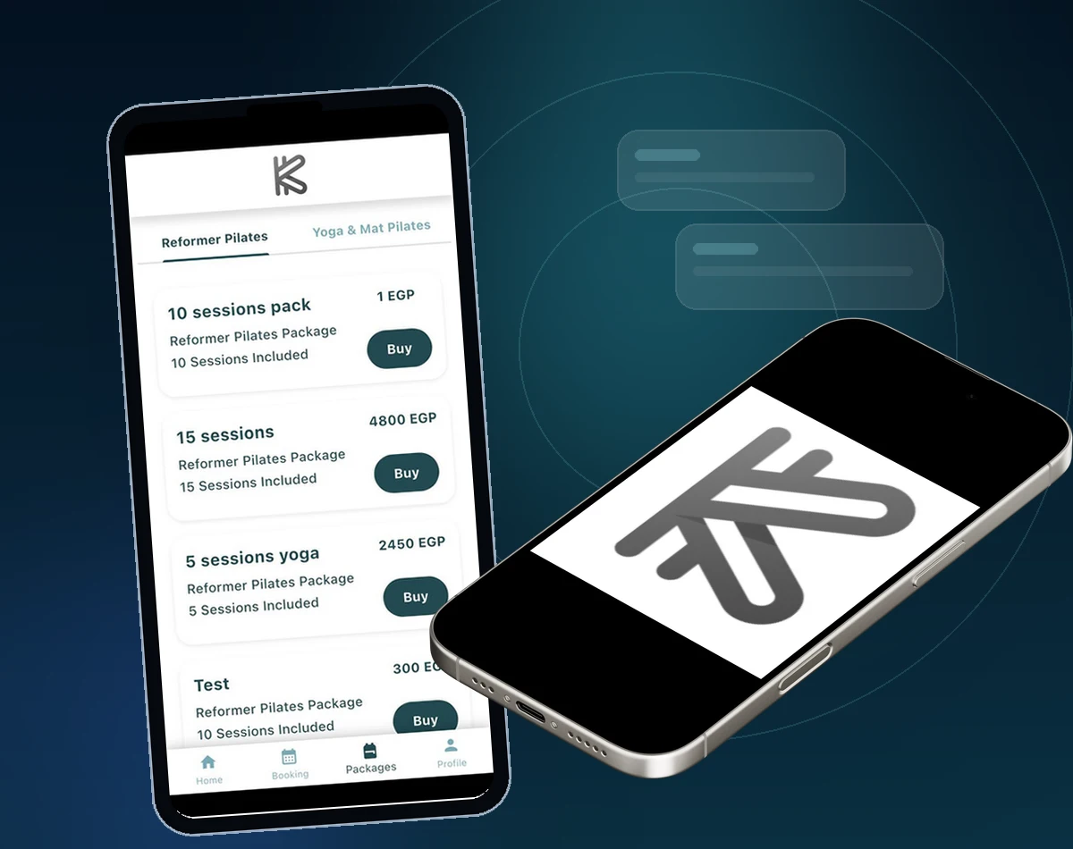 K Reserve X booking and package screens